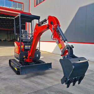 Frete Grátis Home Mini Escavadeira 1 Ton 2 Ton com Cabine Aberta Escavadeira-tipo Bagger Pelle para Venda - Product Image 2