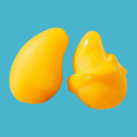 Aanpasbare Harde Textuur Mango Gummy Candy Zure Poeder Gevriesdroogde Exotische Lolly Zoetwaren Doos Groothandel Snoep