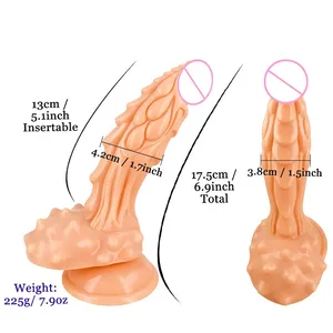 Động vật Quái Vật dildo dương vật g-tại chỗ mô phỏng dương vật hậu môn cắm tuyến tiền liệt massager với cốc hút cơ sở đồ chơi tình dục - Product Image 6