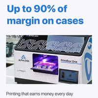 Printer Inkjet A3 A5 Layar Sentuh Pintar Mesin Flatbed Efek Pernis Timbul 3D Baru DIY Casing Ponsel Kustom Printer UV