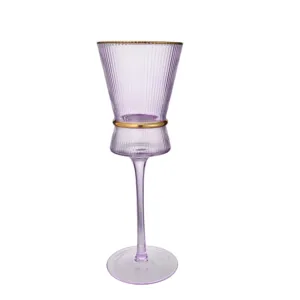Klare klassische Champagnerglasflöten vertikale Körner Hochzeit Party Champagnerkelch Vintage farbiger Rotwein-Glaskelch Wein