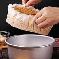 Papier sulfurisé basque en silicone de qualité alimentaire pour pâtisserie, support à gâteau 4 "6" 8"