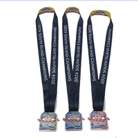 Usine en gros pas cher personnalisé prix médaillon nous médaille d'honneur avec court ruban barre médailles d'honneur usa