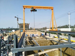 रबर टायर इलेक्ट्रिक चेन होस्ट के साथ रबर टायर तेज ऊंचाई 8 मीटर बड़ा मोबाइल गैन्ट्री क्रेन - Product Image 4