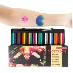 ชุดสีเพ้นท์หน้าแบบน้ำ 10 สี สำหรับเด็ก ใช้เพ้นท์ตัวได้ เหมาะสำหรับการแสดงออกทางสร้างสรรค์ - Product Image 3