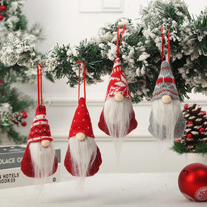 Gnomos suecos de Papá Noel hechos a mano, gnomos de felpa colgantes para decoración de árbol de Navidad, suministros para fiestas - Product Image 4