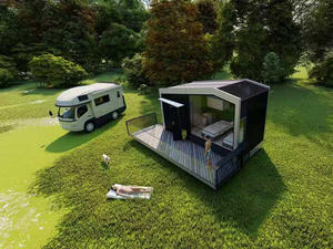Pod de <span class=keywords><strong>voyage</strong></span> préfabriqué de 20 pieds, abri mobile spécialisé pour les voyages de camping, maisons préfabriquées portables et mobiles - Product Image 4