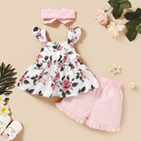 Ventes chaudes, ensembles de vêtements pour bébés uniques, vêtements d'été pour bébés filles