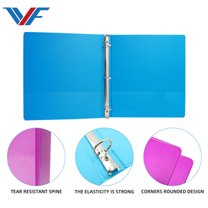 Ingrosso fabbrica di alta qualità personalizzabile <span class=keywords><strong>A4</strong></span> dimensioni in PVC colorato 3 fori raccoglitore di <span class=keywords><strong>file</strong></span> cartella - Product Image 4