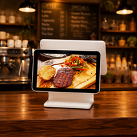 Caisse enregistreuse tactile POS 15,6 pouces avec double écran capacitif, lecteur de codes-barres, résolution FHD, 4 Go de RAM, système d'exploitation Android, pour centre commercial
