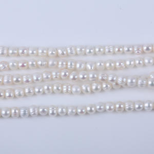 Perlas de Agua Dulce Naturales de Zhuji para Joyería Hecha a Mano, 18 cm, 4-4.5 mm, Perlas Sueltas Perforadas, Fabricante, Accesorios al por Mayor - Product Image 4