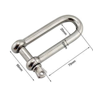 Cao Cấp Phần Cứng Hàng Hải Ứng <span class=keywords><strong>D</strong></span>ụng Công Nghiệp M4 M5 Thép Không Gỉ Bow Còng <span class=keywords><strong>D</strong></span> Còng <span class=keywords><strong>D</strong></span>ưới Với Sliver Hoặc Màu Đen Kết Thúc - Product Image 4