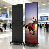 Écran d'affichage vertical portable P2.5 pour centre commercial, écran d'affichage numérique à petit pas de pixel, écran d'affichage numérique à contraste élevé