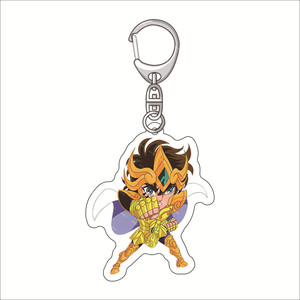 Porte-clés en acrylique 5CM Saint Seiya Phoenix Ikki Hyoga Seiya <span class=keywords><strong>Shiryu</strong></span>, accessoires de bijoux, pendentif anime en plastique - Product Image 4