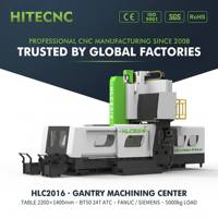 HLC2016 Ağır Hizmet Tipi CNC Portal İşleme Merkezi Çift Kolonlu BT50 3 Eksenli Dikey Freze Makinesi (Metal Parçalar için)