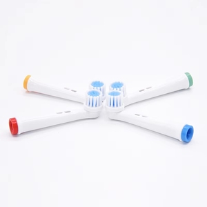 4 Pack Round Soft Bristle Rotating <b>Toothbrush</b> <b>Heads</b> EB17-TS - Product Image 1