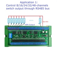 Módulo de E/S Remoto Multifunción RS485 de 8, 16, 24, 32, 48 Canales, Placa de Expansión DI-DO para PLC, Caja de Riel DIN Estándar, Protocolo MODBUS RTU