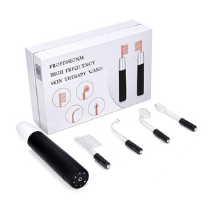 Appareil de rajeunissement de la peau portable 4 en 1 rechargeable, baguette haute fréquence, électrothérapie, appareil facial sans fil - Product Image 1