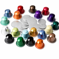 YOUZHEN Contenant pour capsules de café jetables, couvercles en aluminium PP, forme moulée en pulpe, écologique, qualité alimentaire, capacité 15 ml