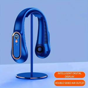 Outdoor <strong>Mini</strong> Air Cooler Hanging Neck Digital Display <strong>Ventilated</strong> Blaneless Neck Belt Fan Portable <strong>USB</strong> Charging Fan - Product Image 4