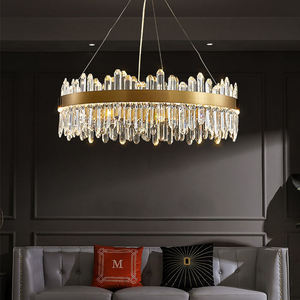 Moderno nórdico personalizado Hotel escaleras boda decoración <span class=keywords><strong>oro</strong></span> Lustre-Salón cristal grandes luces colgantes techo alto candelabros de lujo - Product Image 4