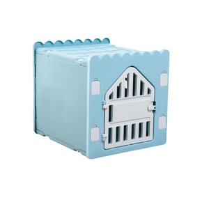 Pet <b>Bed</b> Plastic Dog Kennel Small Breathable With Four Side Ventilation Doors For Indoor Use - Product Image 5
