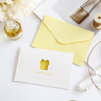 Cartes de vœux pliées à motifs ajourés multi-styles, cartes vierges multi-motifs pour messages de gratitude