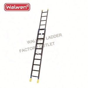 9.6m <strong>Black</strong> Attic Escape Aluminum Telescopic Step <strong>Ladder</strong> with Hook - Product Image 5