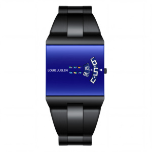 <span class=keywords><strong>Montre</strong></span> à quartz LOUIE JUELEN, nouveau modèle 36 mm, étanche 3 ATM, <span class=keywords><strong>montre</strong></span>-bracelet carrée de luxe, modèle très vendu, <span class=keywords><strong>montre</strong></span> en acier inoxydable - Product Image 2