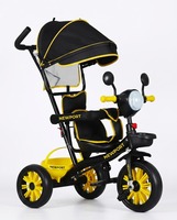 Poussette 3 roues avec auvent pare-soleil, landau, chariot pour bébés et tout-petits, pour la marche et les voyages en extérieur