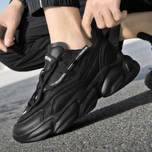 รองเท้าเดินแบบสปอร์ตน้ำหนักเบาสำหรับผู้ชาย หน้าผ้าตาข่าย พื้นรองเท้ากลางทำจากยางเพื่อการรองรับแรงกระแทก กันลื่น สวมใส่ง่าย ซับในผ้าฝ้าย พื้นรองเท้าด้านนอกทำจาก EVA - Product Image 3