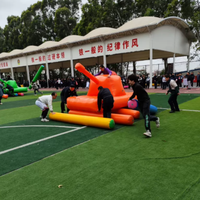 Tank gonflable interactif personnalisé en PVC pour adultes, pour jeux d'extérieur et sports de coopération en groupe