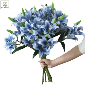 <span class=keywords><strong>Fleur</strong></span> <span class=keywords><strong>de</strong></span> lys artificielle en soie, 1 pièce, <span class=keywords><strong>de</strong></span> haute qualité, touche réelle, impression 3D, décoration <span class=keywords><strong>de</strong></span> fête <span class=keywords><strong>de</strong></span> mariage, vente en gros - Product Image 6