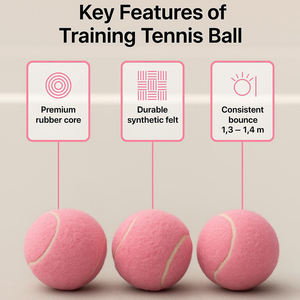 Palline da Tennis Rosa di Alta Qualità Approvate ITF, Palline da Padel Personalizzate ODM/OEM per Sport e Giocattoli per Animali - Product Image 3