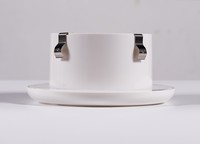 Grille d'aération de plafond ronde facile à installer, type clip, en plastique ABS, pour chambre, salle de bain, bureau
