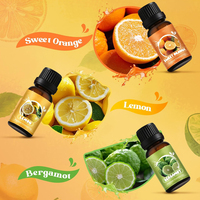 Huile Essentielle d'Agrumes Longue Durée : Orange Douce, Citron, Bergamote, Citron Vert, Mandarine, Pamplemousse – Idéale pour Diffuseur, Bougie, Savon, Bain