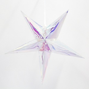 Ychon Chiếu Sáng Ánh Sáng Đầy Màu Sắc Sao Đảng Công Chúa Cầu Vồng Hiển thị Trắng Lá Trần Trang Trí Treo Chụp Đèn - Product Image 4