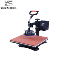 Machine de transfert thermique par sublimation semi-automatique 6 en 1 pour vêtements sur machine à presser les vêtements