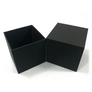 OEM ODM Black color candle gift packing 2-pcs rigid paper packaging box