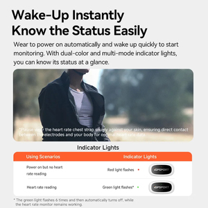 Igpsport hr50 Heart Rate Sensor Monitor đi xe đạp máy tính sức khỏe không dây tập thể dục Xe Đạp Cảm biến BLE ANT + với ngực tim - Product Image 3