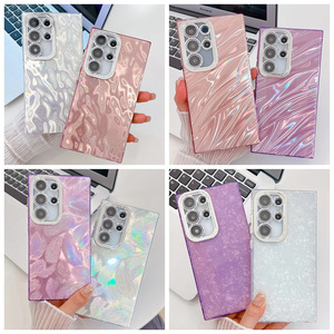 Funda de Teléfono con Electrochapado IMD de Moda para Samsung <span class=keywords><strong>S23</strong></span> S24 Ultra S25 S26 Plus, con Protector de Lente y Resistente a Impactos - Product Image 1