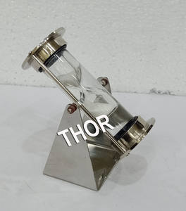 Style nautique automatique avec minuterie de sable, décoration pour la maison, vernis en acier chromé, en forme de sablier, décoration de maison, 1 Minutes - Product Image 4