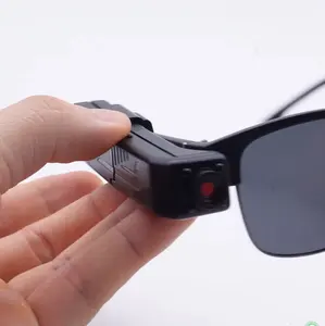 Téléphone intelligent enregistrement visuel humain caméra web wifi surveillance vision nocturne POV caméra ip clipsé sur des lunettes pour l'étude