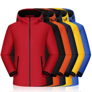 Chaqueta de trabajo al aire libre a prueba de viento impermeable y cálido cortavientos de algodón completo personalizado servicio OEM 100% poliéster Unisex Jiangxi sólido