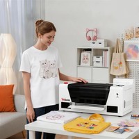Imprimante DTF InkSonic avec ordinateur portable, imprimante pour t-shirts H13, machine d'impression de t-shirts avec tête F1080 pour impressions personnalisées, entrepôt US EU