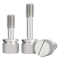 Sekrup Pengunci Kepala Knurled Berlubang DIN464 GB839 304 Stainless Steel Anti-Lepas untuk Panel dan Kotak Elektronik