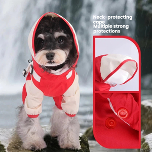 Impermeable para Perros, Diseño Reflectante, Chaqueta para Mascotas con Protección Contra el Viento y la Lluvia, para Schnauzer, Teddy y <span class=keywords><strong>Cachorros</strong></span> - Product Image 1