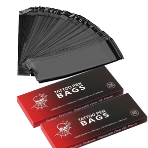 Bolígrafo de plástico impermeable desechable autoadhesivo <span class=keywords><strong>tipo</strong></span> envoltura de máquina fundas de <span class=keywords><strong>manga</strong></span> de <span class=keywords><strong>tatuaje</strong></span> bolsa de bolígrafo de <span class=keywords><strong>tatuaje</strong></span> rosa para PMU inalámbrico - Product Image 6