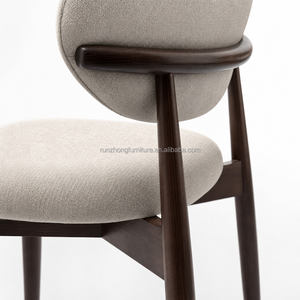 Fauteuil d'appoint confortable en lin naturel de qualité supérieure, <span class=keywords><strong>chaise</strong></span> longue rembourrée respirante et écologique pour un salon douillet - Product Image 5