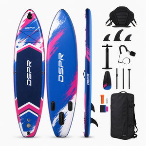 Planche de paddle gonflable portable OEM 320 cm tout usage en PVC double couche pour adultes avec trois ailerons pour les excursions sur eau calme - Product Image 3